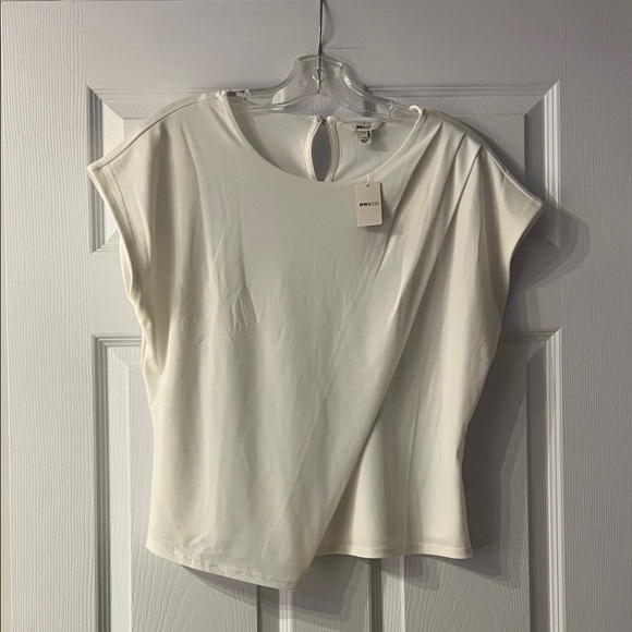 RW&CO. Tops - RW&CO. White Cap Sleeve Blouse